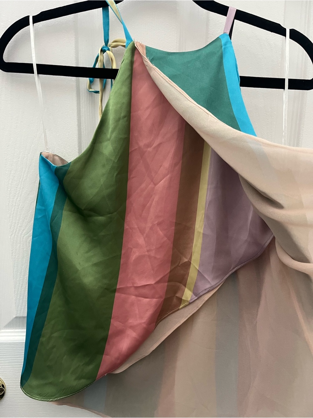 Striped Multicolour Haltered Top - Picture 9 of 11